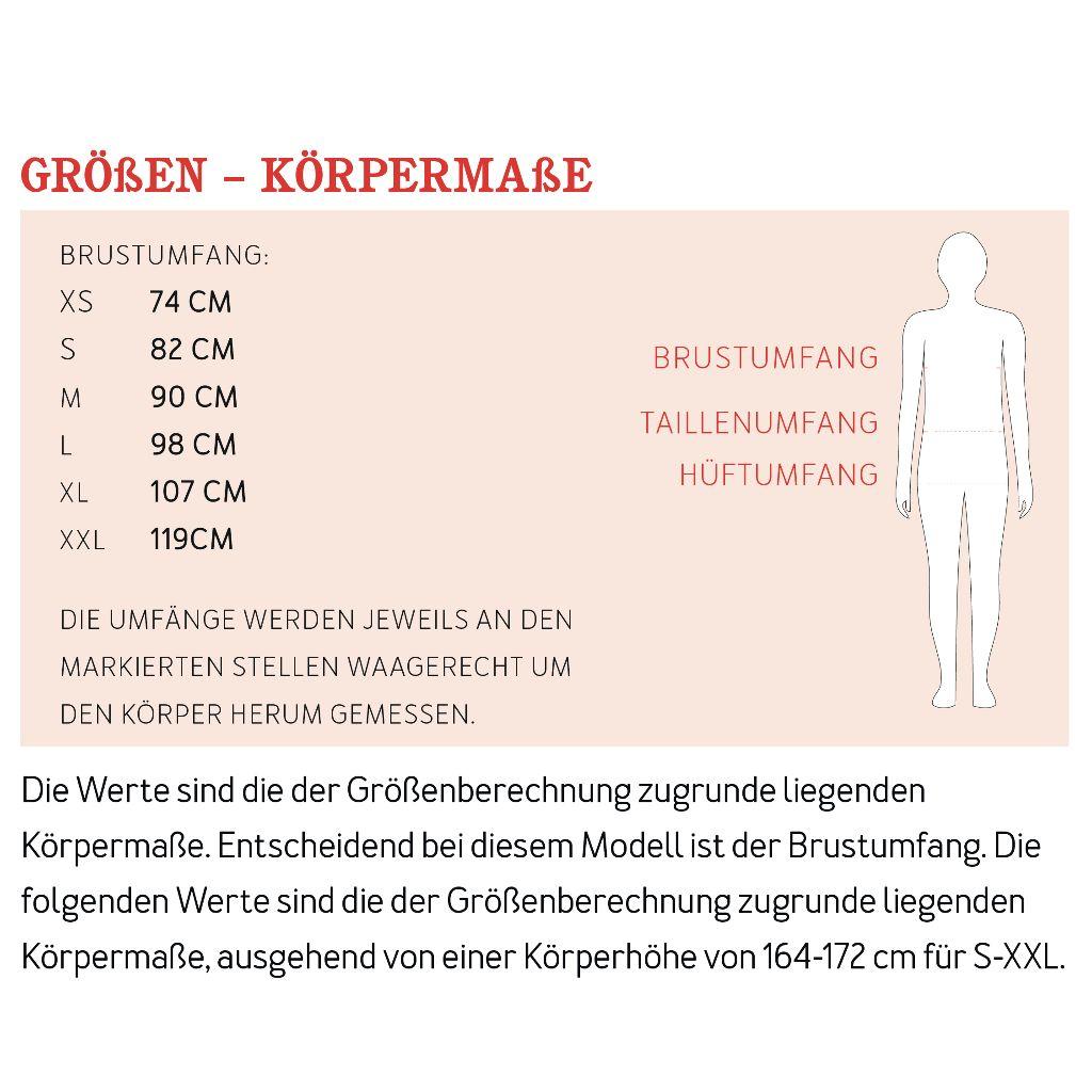 Papierschnittmuster Langarmshirt Frau Liese XS-XXL